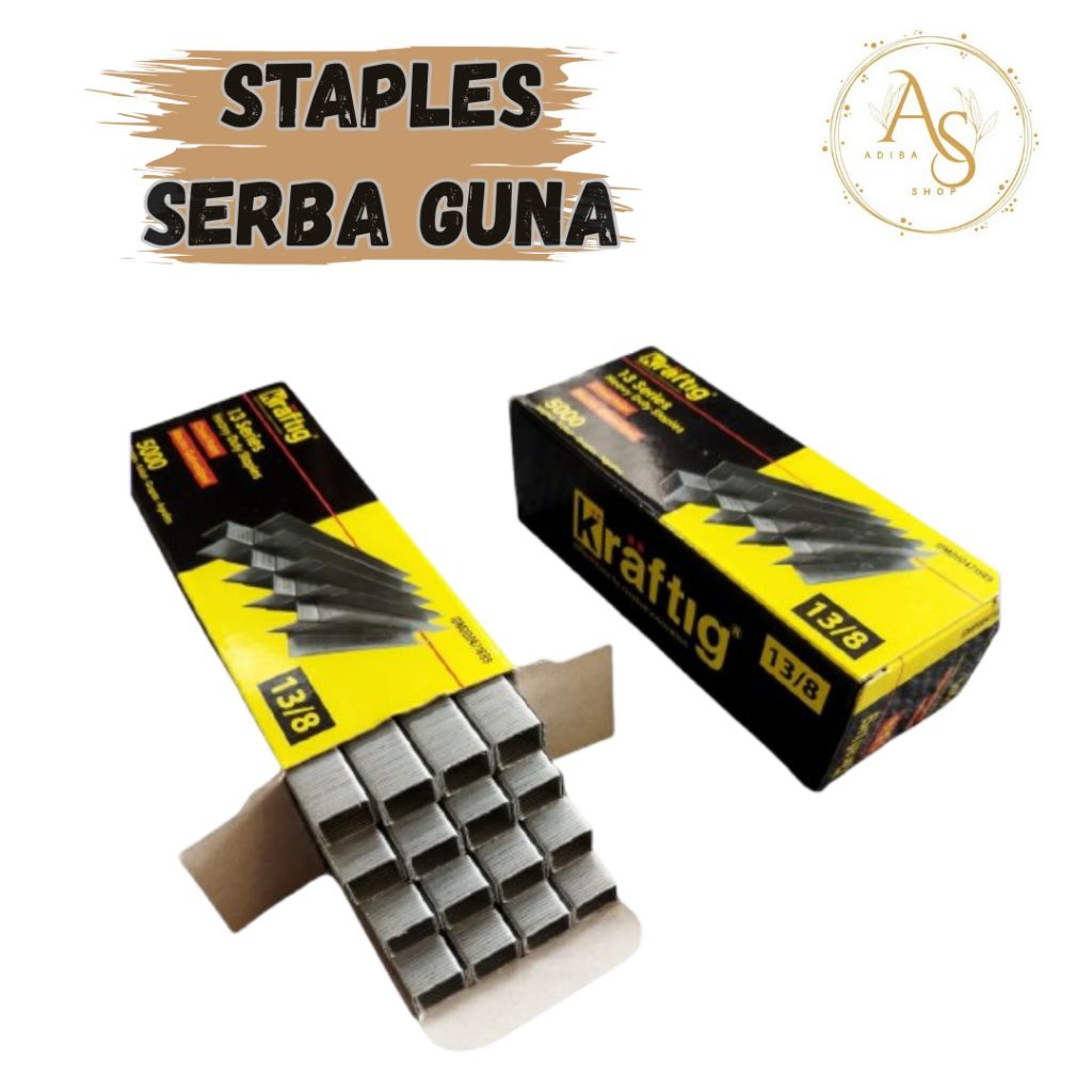 ISI STAPLES 13/8 TEMBAK MANUAL MERK KRAFTIG /ISI STAPLES 13/8 /ATOM STEPLES