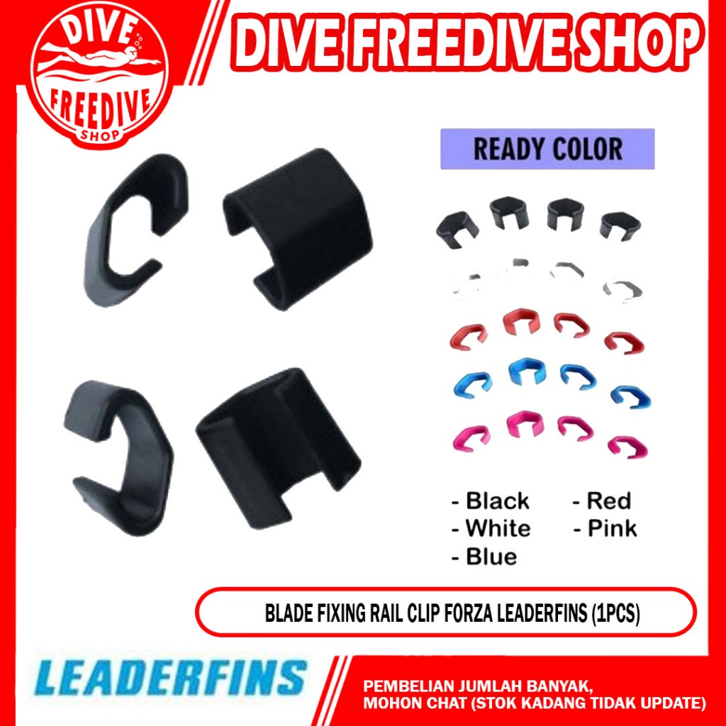 Long Fin Blade Fixing Rail Clip Forza Leaderfins Freediving 1 Pcs