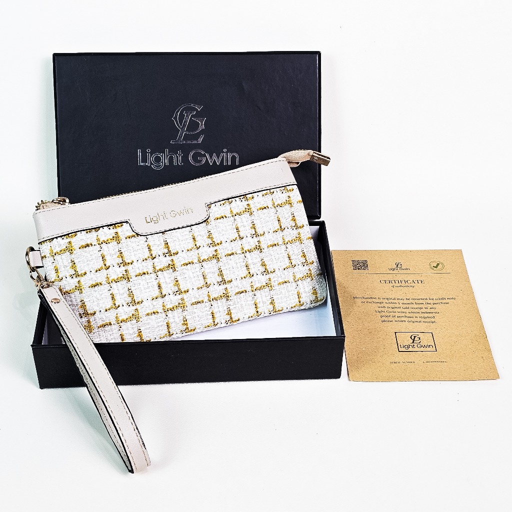 LIGHT GWIN DOMPET POUCH WANITA PREMIUM-DOMPET WANITA SLOT KARTU CANVAS ORIGINAL BRANDED