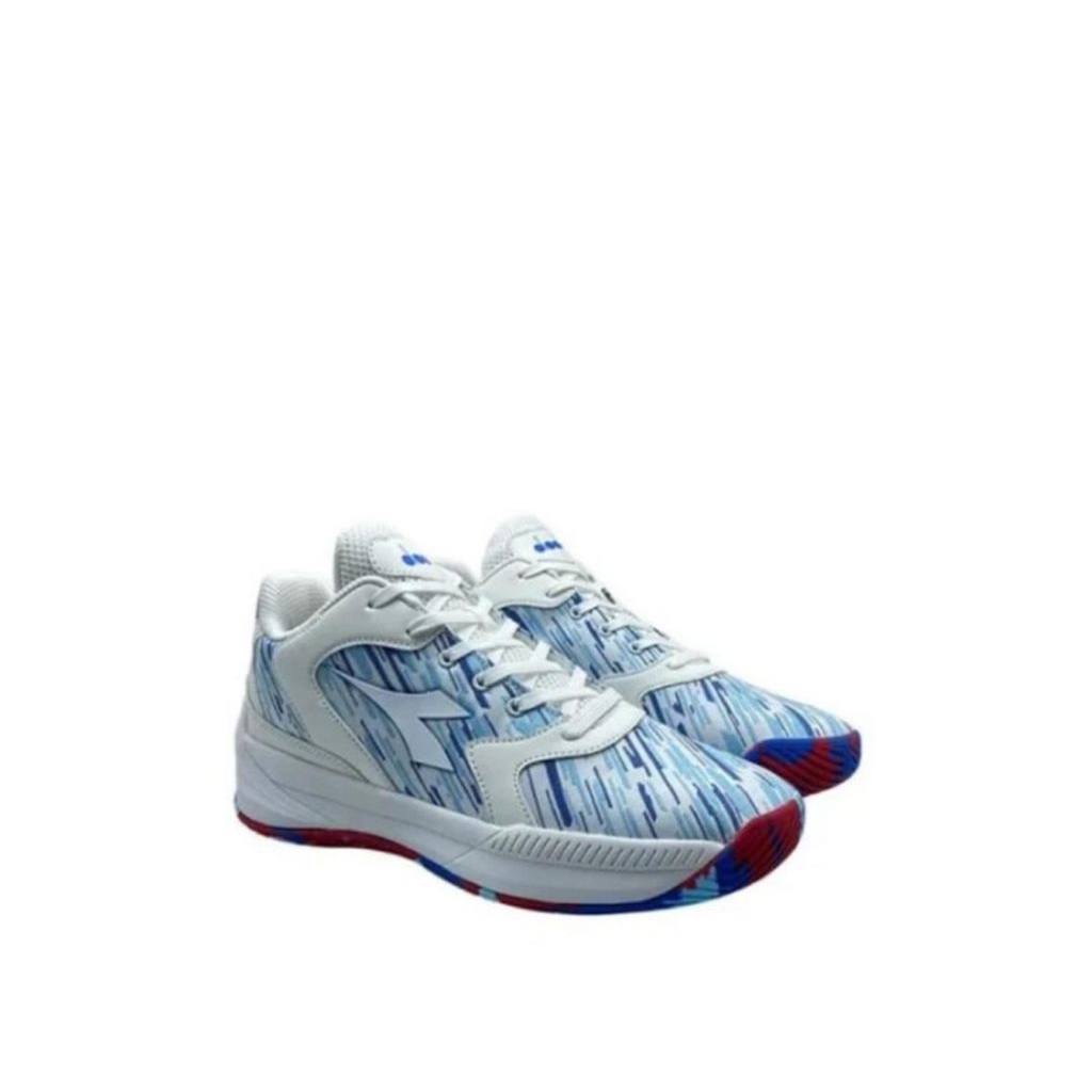 Sepatu Basket Pria Diadora Hordan. White Blue