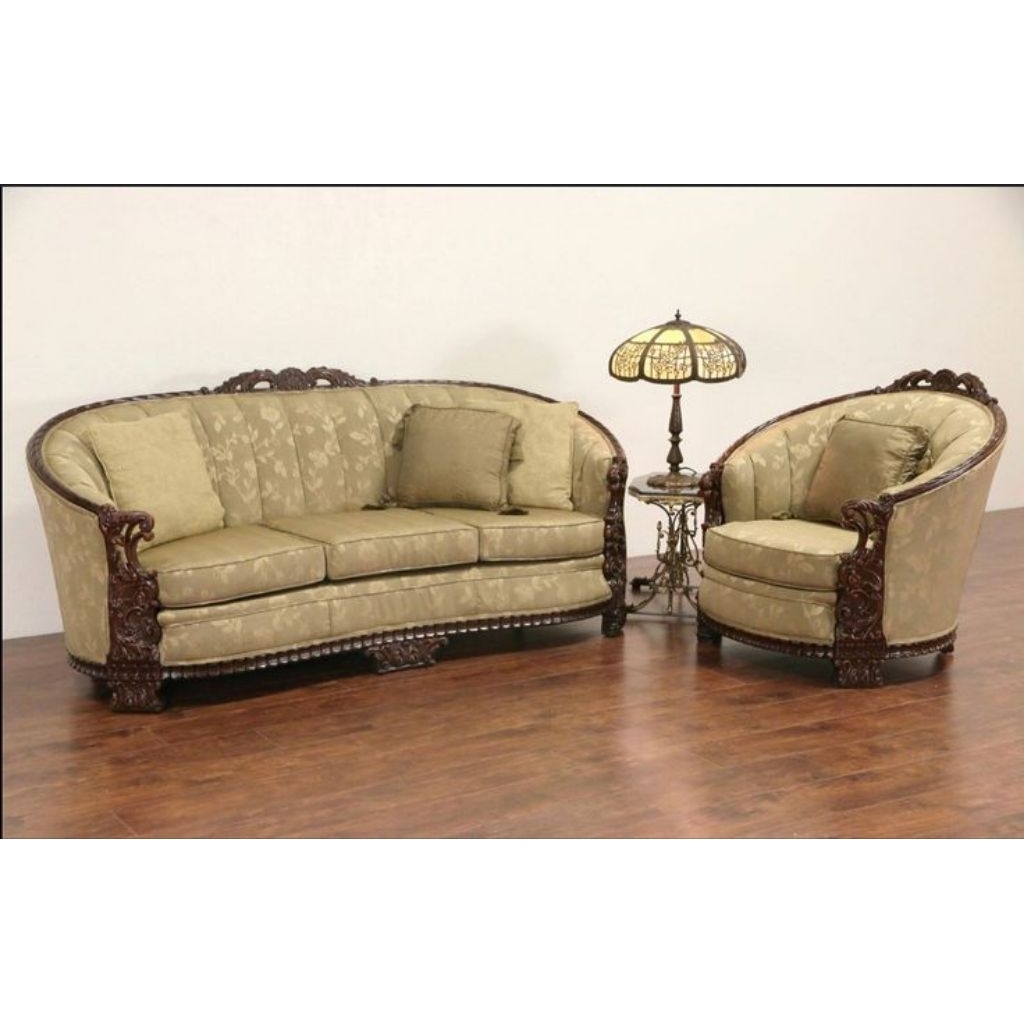 Sofa Tamu Kayu Jati Ukir Eropa Mewah – Kursi Jepara Model Klasik