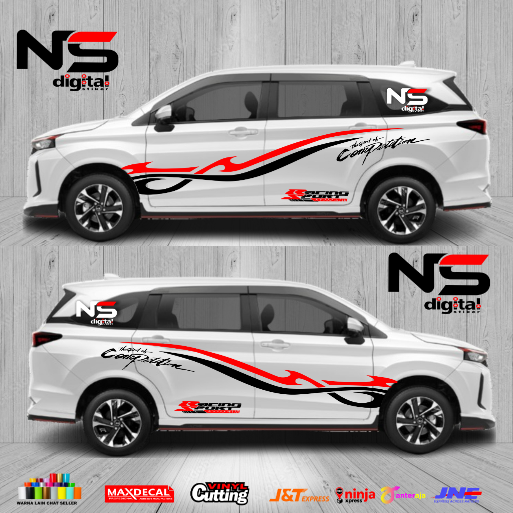 Stiker Mobil Xenia Hitam Lama Sticker Daihatsu Xenia Simple