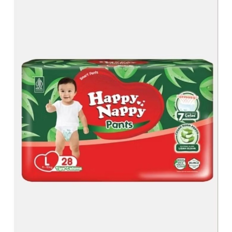 Happy Nappy Pants L-28 Happy Nappy Celana Smart Pants L28
