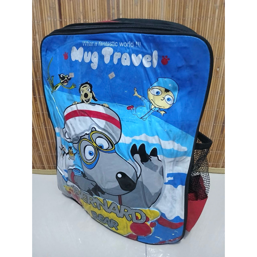 preloved (bekas pakai) tas ransel sekolah anak TK SD muat LKS Mug travel
