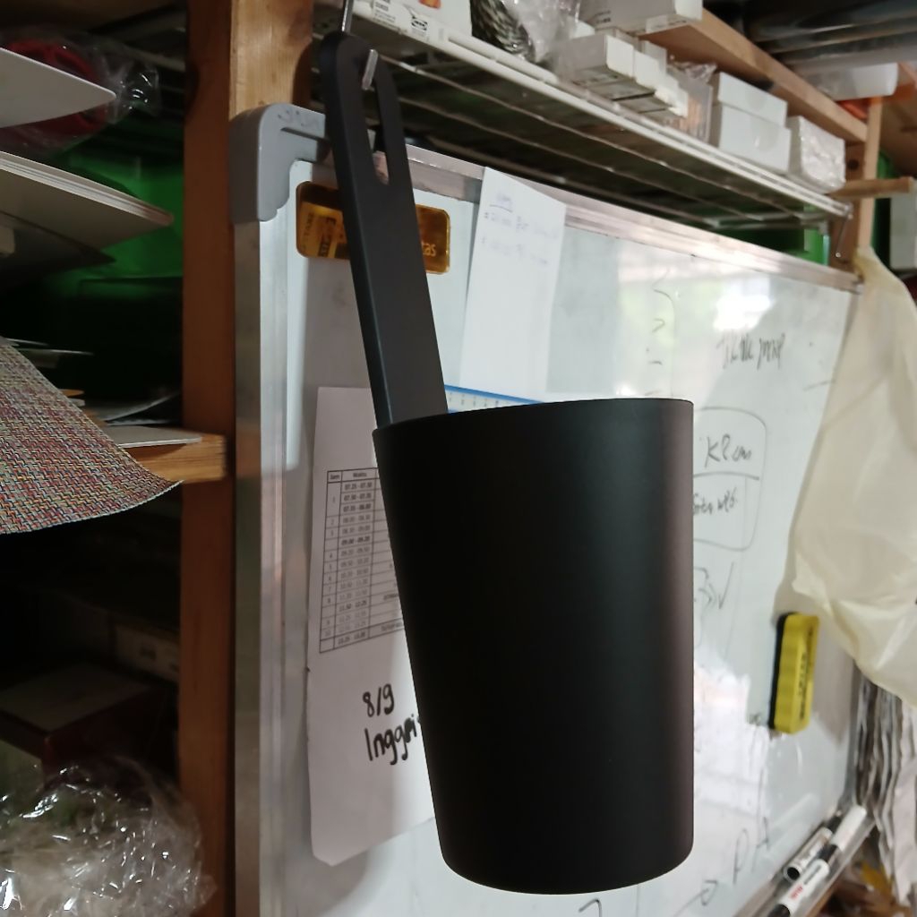 Tempat sendok garpu gantung wadah pot gantung plastik premium 34x12cm