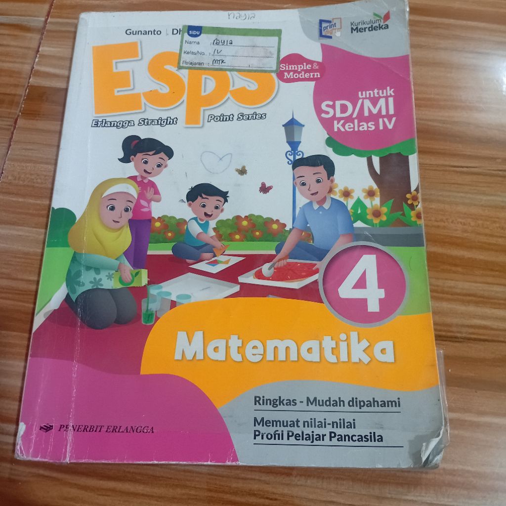 ESPS MATEMATIKA KELAS 4 SD KURIKULUM MERDEKA (BEKAS)
