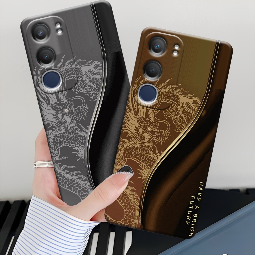 (FA-01) VI Y19S - VI Y19S PRO Softcase Procamera Silicon Case motif corak drag0n new Silicon - Cassi