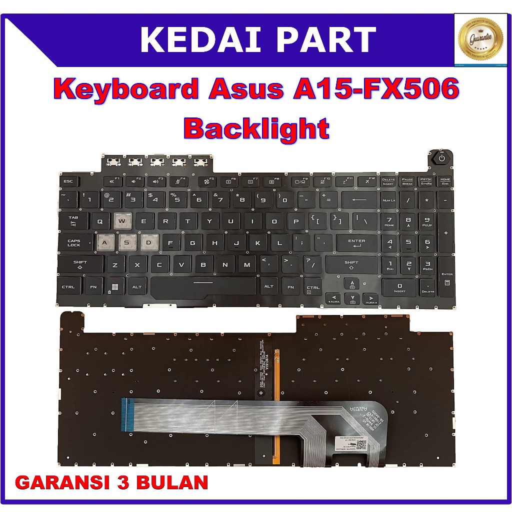 Keyboard Asus TUF A15 FX506 FA506IU FA506IV FA506Q FA506QM FA506IH FA506II Backlight