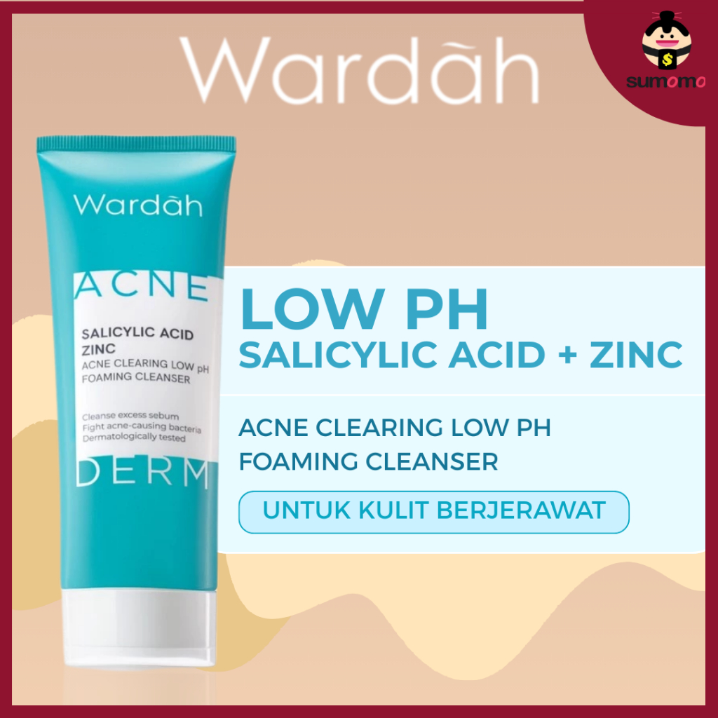 WARDAH Acnederm Cleanser Sabun Cuci Muka Anti Acne Salicylic Acid Zinc Low pH - XX408