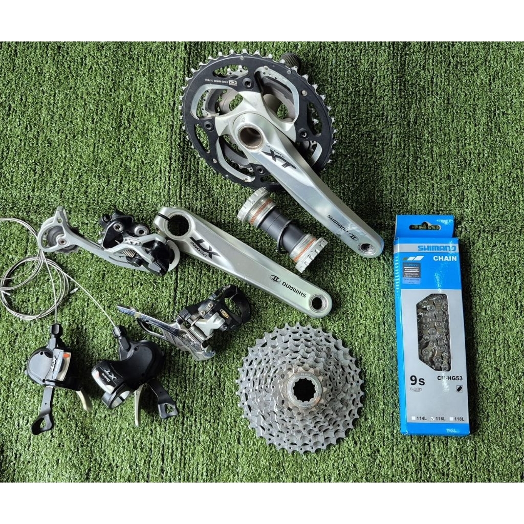 Groupset Mini Shimano Deore XT M785 3x9 Speed Japan Original Fungsi Normal Second Mulus