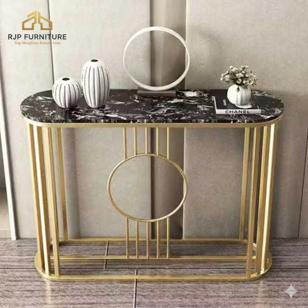 RJP FURNITURE Meja Konsol Minimalis Estetik Industrial-Zeus Console