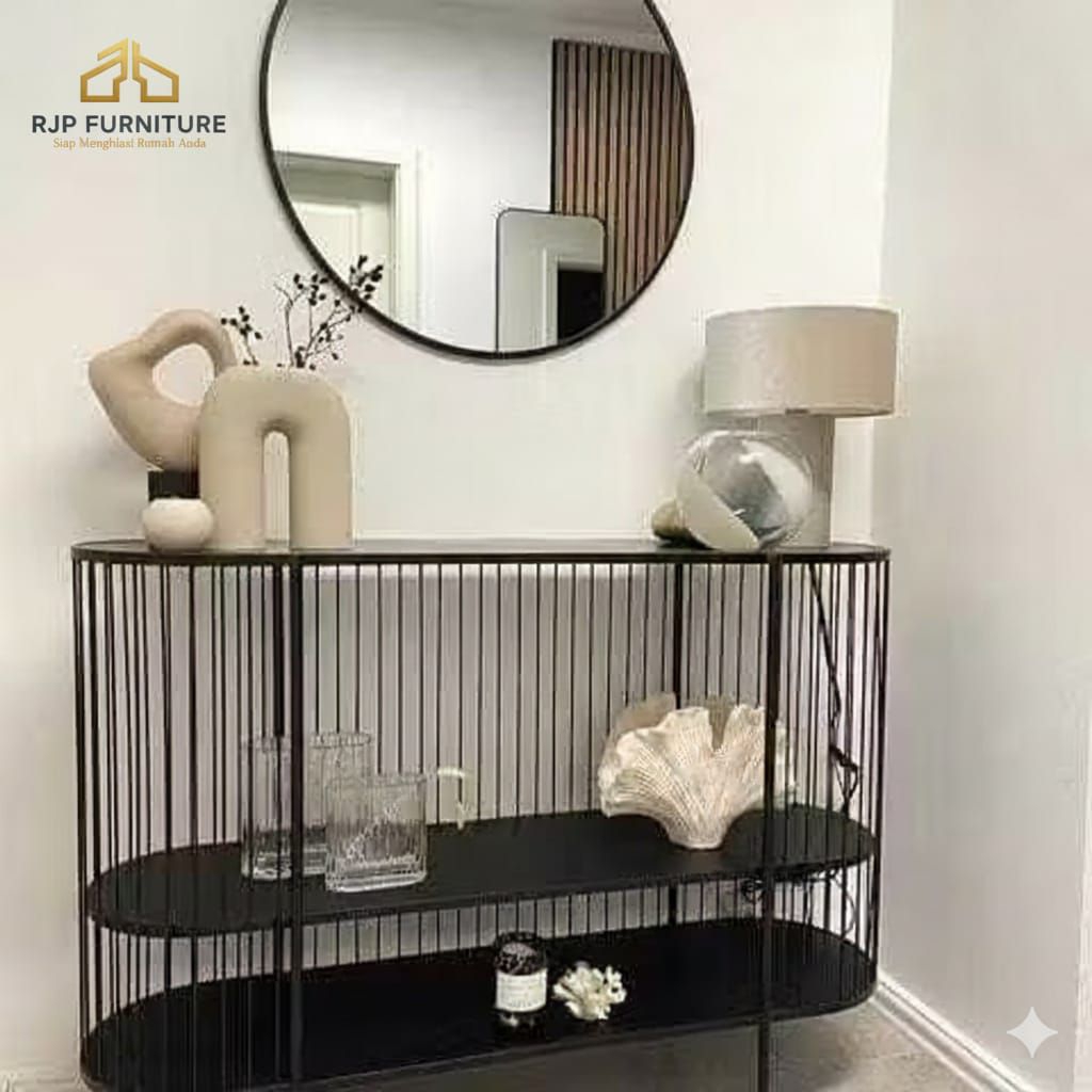 RJP FURNITURE Meja Konsol Minimalis Estetik Industrial-Ghea