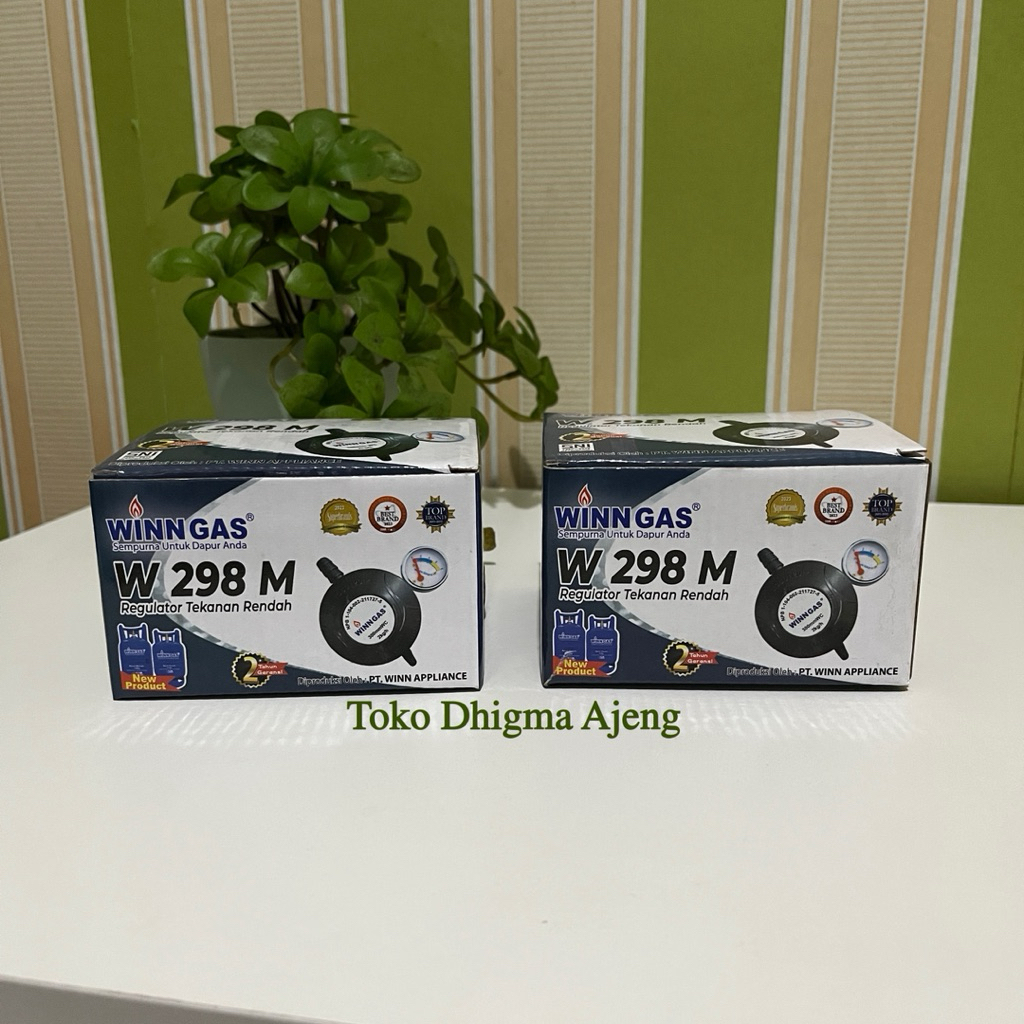 Regulator Winn Gas W 298 M - Regulator Kompor Gas Winn Gas W 298 Meter - Regulator Tekanan Rendah - 