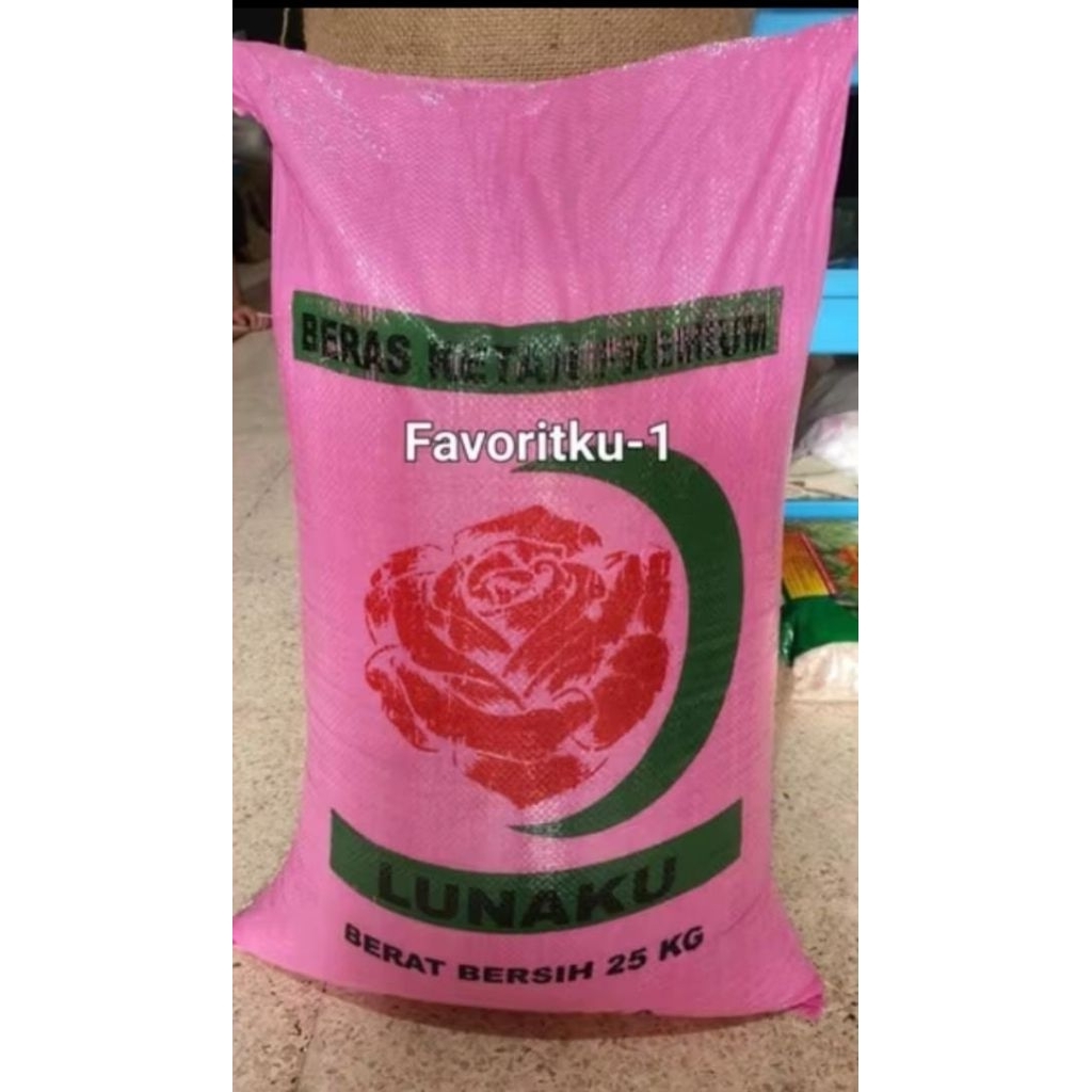 Beras Ketan Putih Premium Merk Lunaku 25 Kg. OJOL ONLY