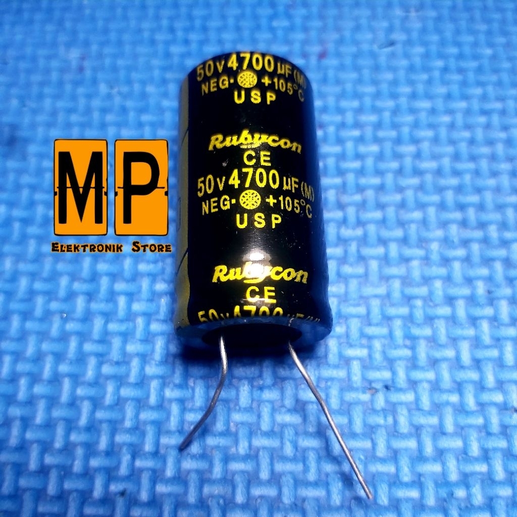 Elko Elco Kapasitor 50v 4700uf Rubycon Original
