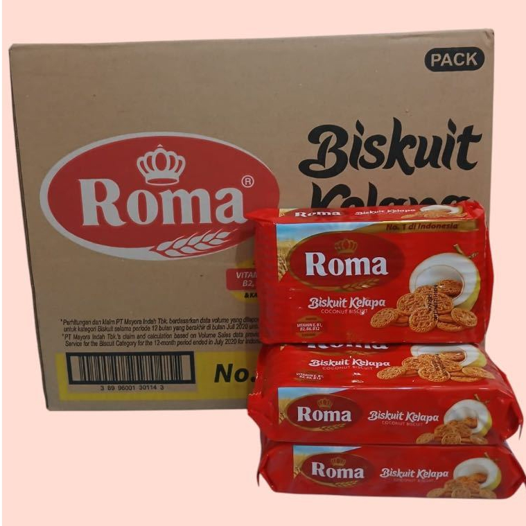 Biskuit Roma Kelapa 300gr 1 kardus isi 28 / Roma Kelapa 1 Dus Isi 28