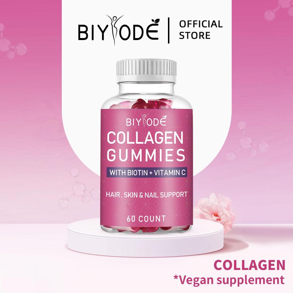 BIYODE Glutathione Collagen/Collagen Pemutih Badan/Collagen Gummy/Beauty Supplement With Vitamin C V