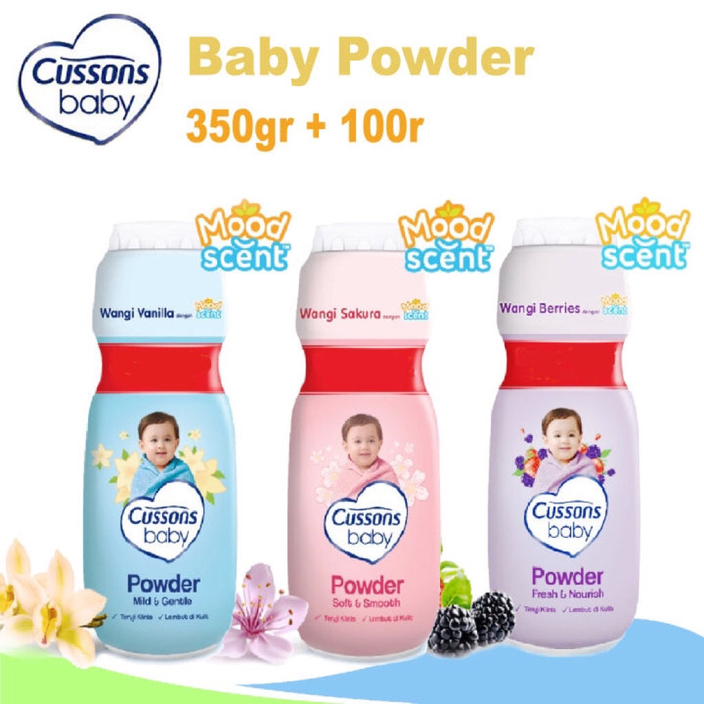 Cussons Baby Powder 350gr + 100gr / Bedak bayi