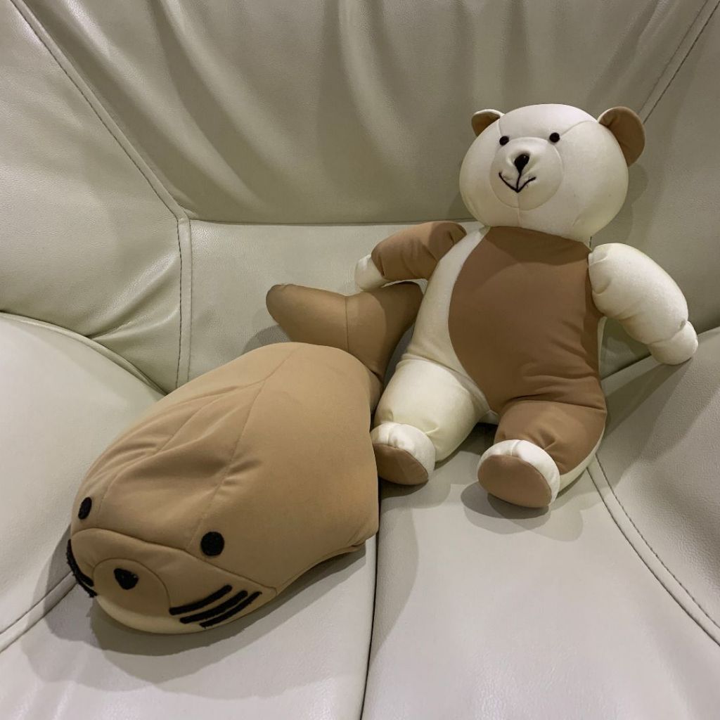 Boneka Pasir Anjing Laut dan Beruang Bahan Halus Lembut