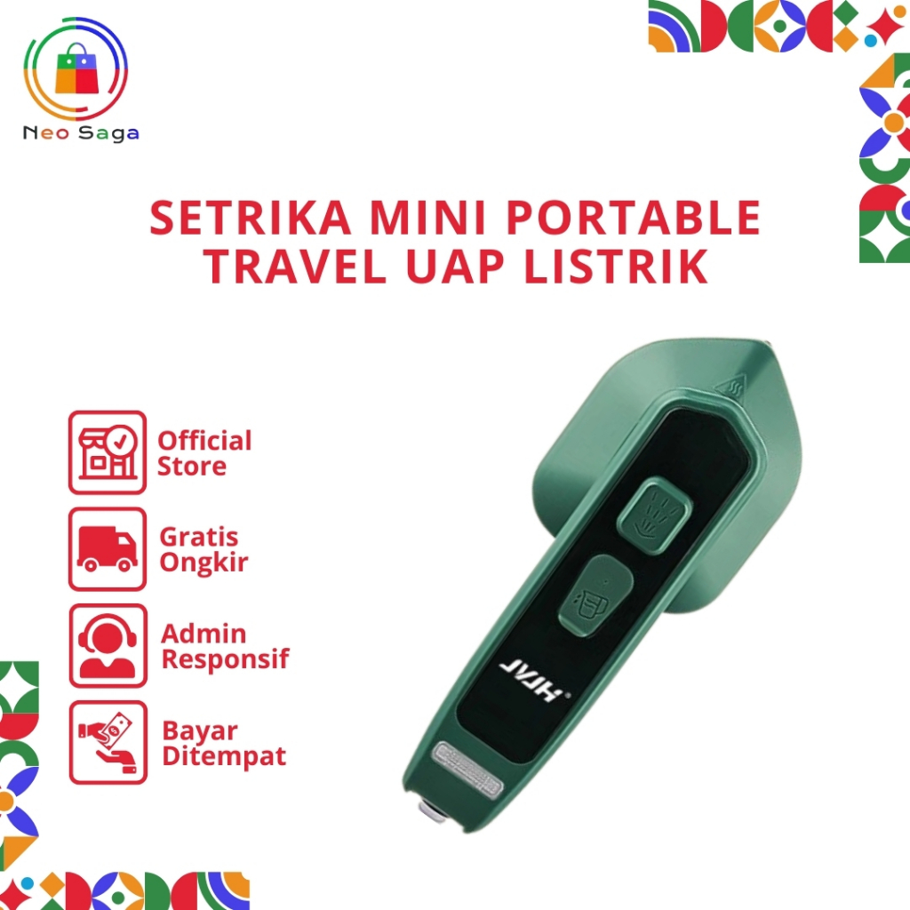 Setrika Mini Portable Travel Uap Listrik - Setrika Uap Traveling Mini
