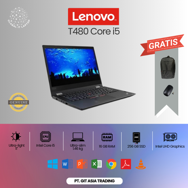 Lenovo T480 Core i5 Gen (Touchscreen)