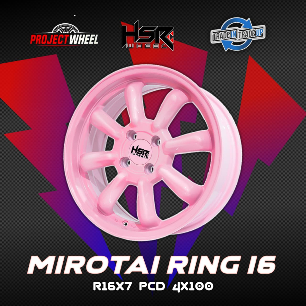 Velg Mobil R16 4x100 HSR Morotai 4 Pcs | Jazz Wuling Vinfast Ring 16 | HSR PROJECT WHEEL OFFICIAL