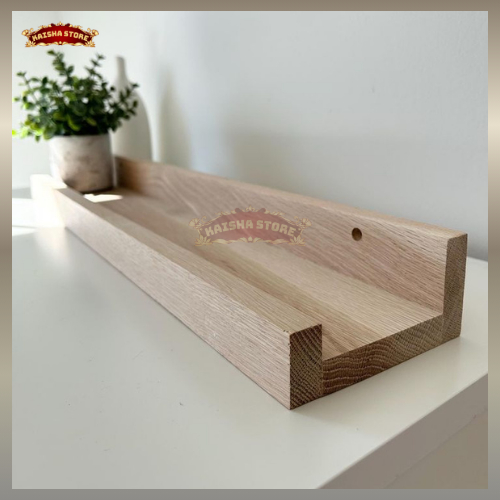 Rak Ambalan Dinding Kayu Serbaguna Rak Dinding Tempel Kayu Estetik Modern Penyimpanan Minimalis