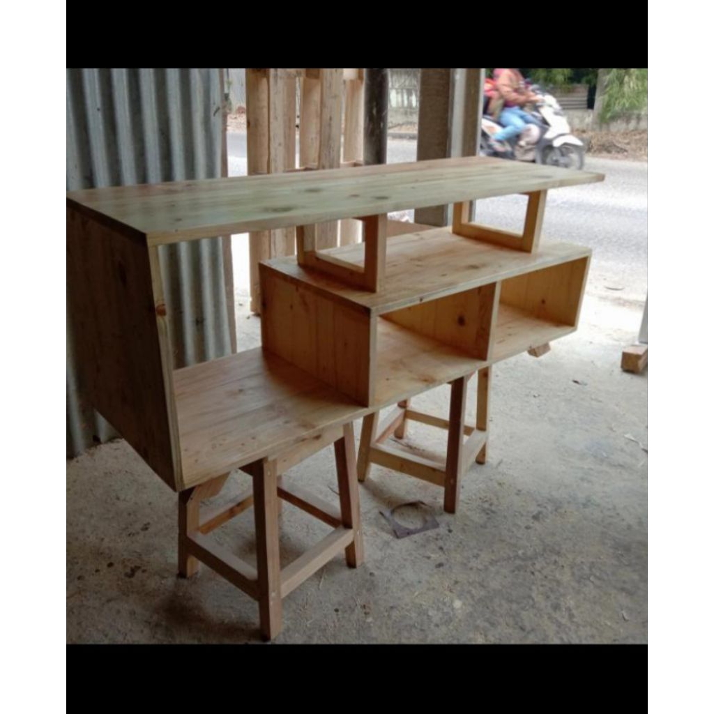 rak tv rak serbaguna kayu jati Belanda