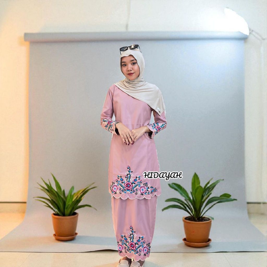 ON SET MELAYU KALISA STELAN ROK MELAYU BORDIR ASLI BAJU KURING DAN ROK TOYOBO PREMIUM BORDIR SOLDER