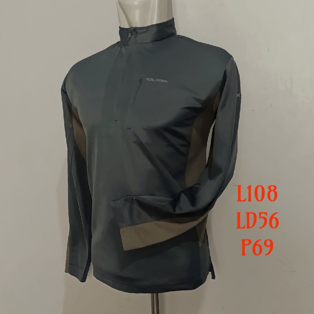 [ORIGINAL] PRELOVED KOLPING Kaos Olahraga Baselayer Jersey Sport Dry Fit Size L - Tshirt Second Thri
