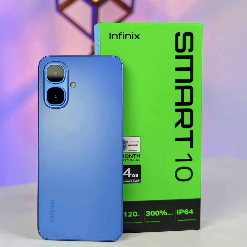 Infinix Smart 10 RAM 4+4/64 GB dan 128 GB: GARANSI RESMI 1 TAHUN