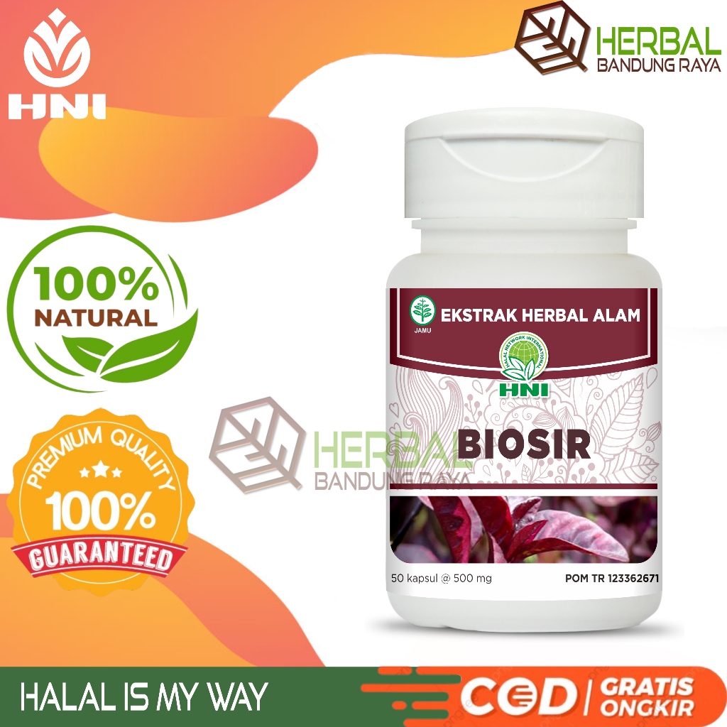 BIOSIR HNI HPAI HERBAL AMBEIEN WASIR DAN PENCERNAAN 50 KAPSUL