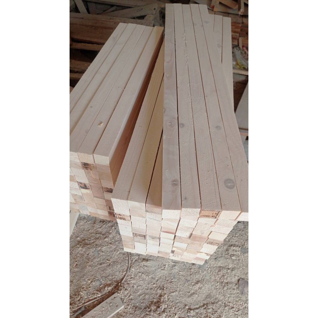 kaso/balok kayu jati belanda 4x4x100 sudah halus