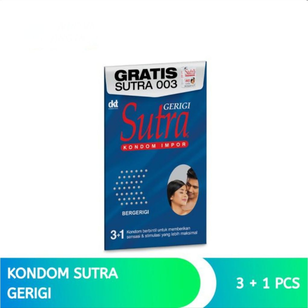 Kondom Sutra Biru isi 3+1 003 / Kondom Sutra Biru
