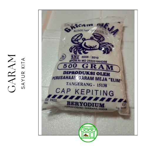 Garam Meja Cap Kepiting 500 gram