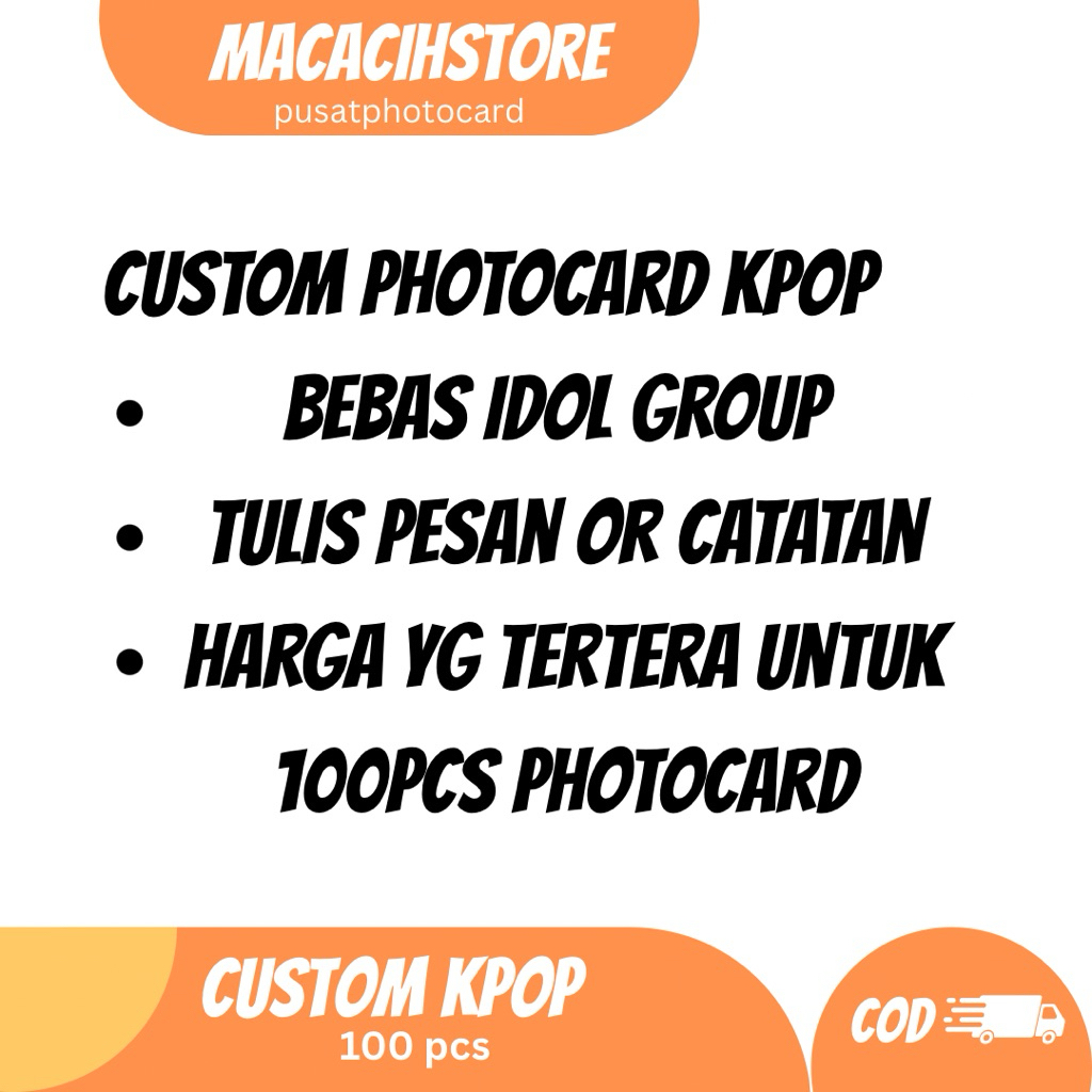 CUSTOM PHOTOCARD Kpop
