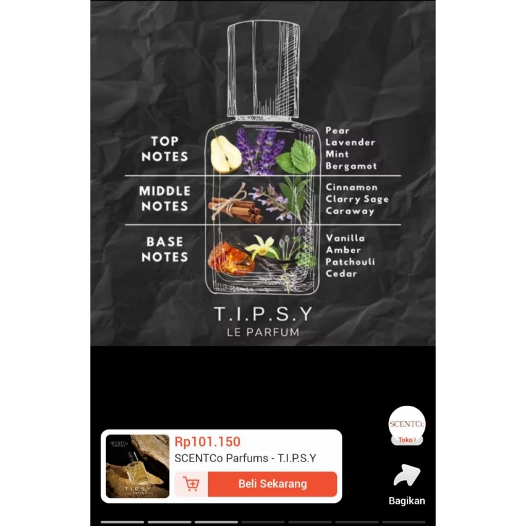 parfum prelove scentco tipsy le parfum