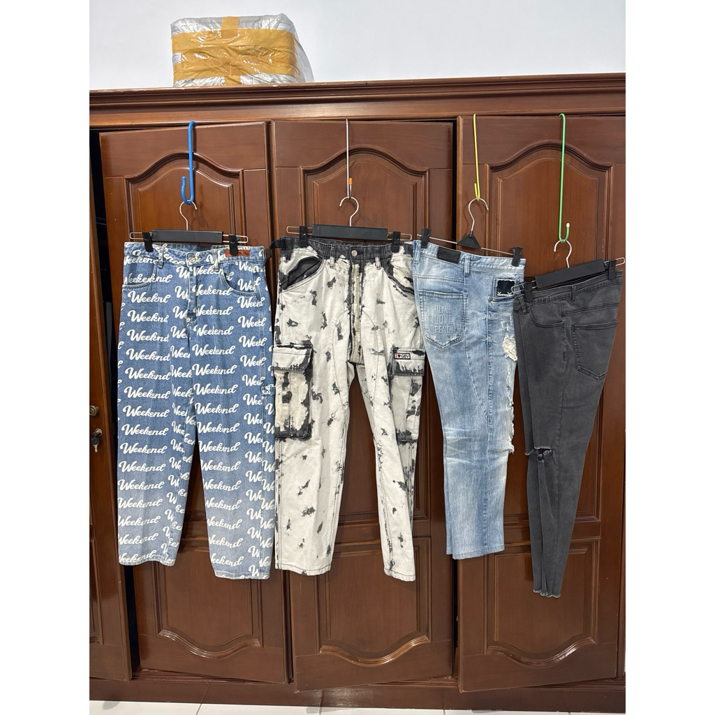 bundling bbrp jeans zara and H&M mix brand second