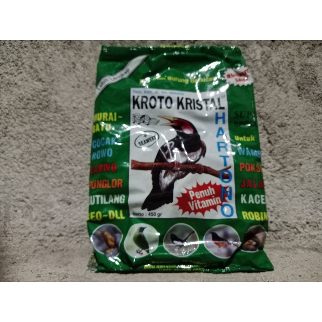 PAKAN BURUNG KROTO KRISTAL HARTONO