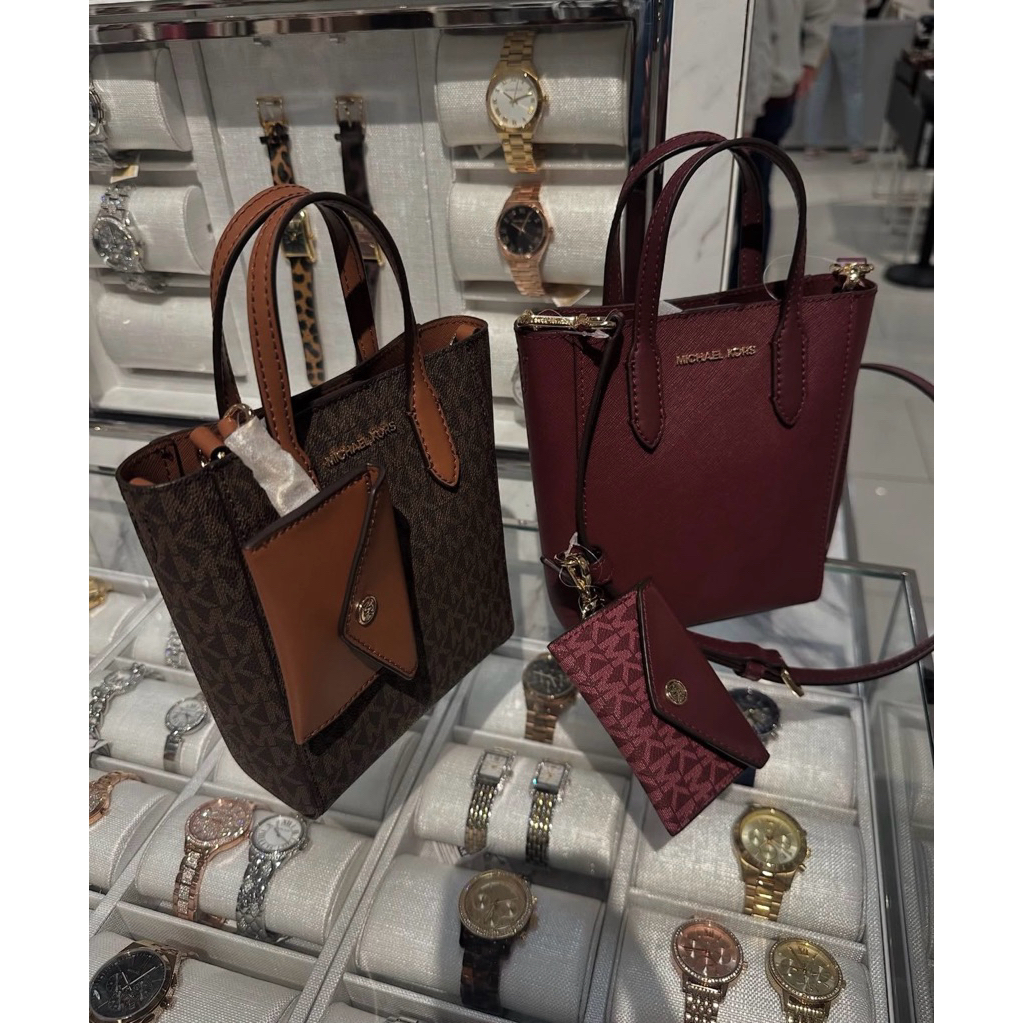 tas selempang wanita MK Vincent xs crossbody brown