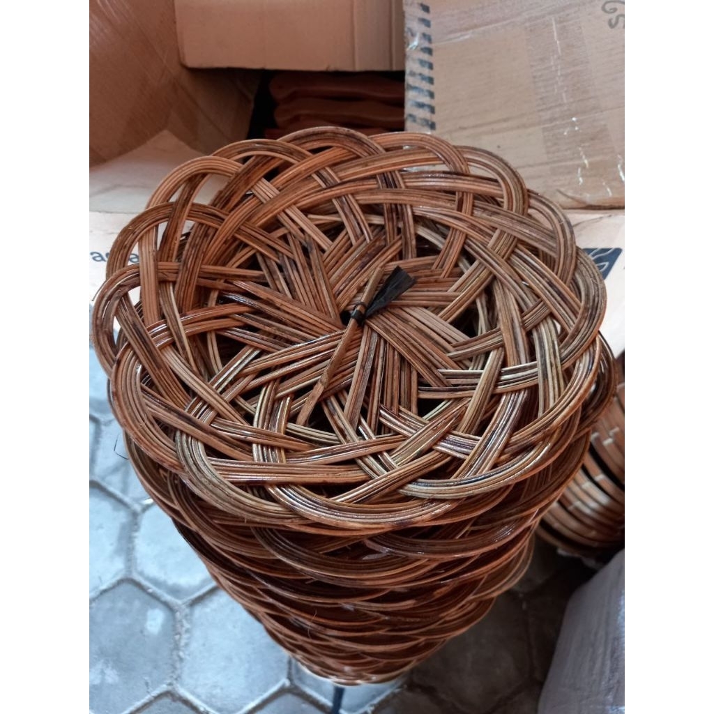 Piring Lidi | Piring Anyaman Lidi | Piring Rotan