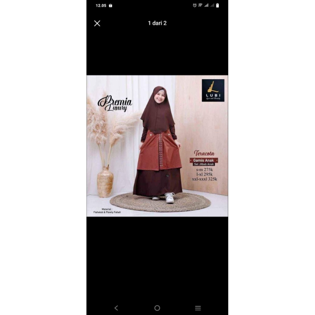 Gamis luby anak promo hanya 1