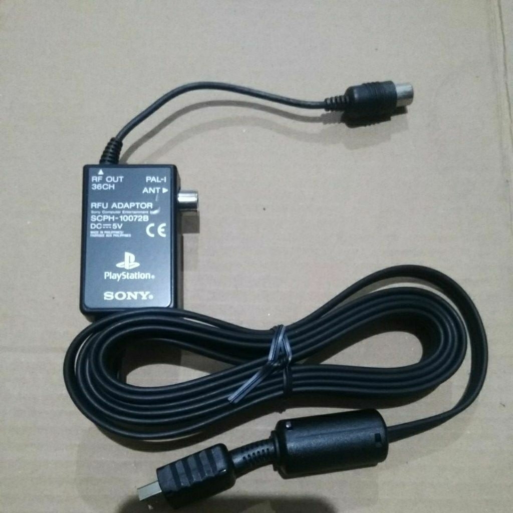 CABLE RFU ADAPTOR FOR SONY PLAYSTATION  PSX PS ONE PS1 PS2 KABEL RF  UNTUK PSX PS1 PS ONE PS2 SUPPOR