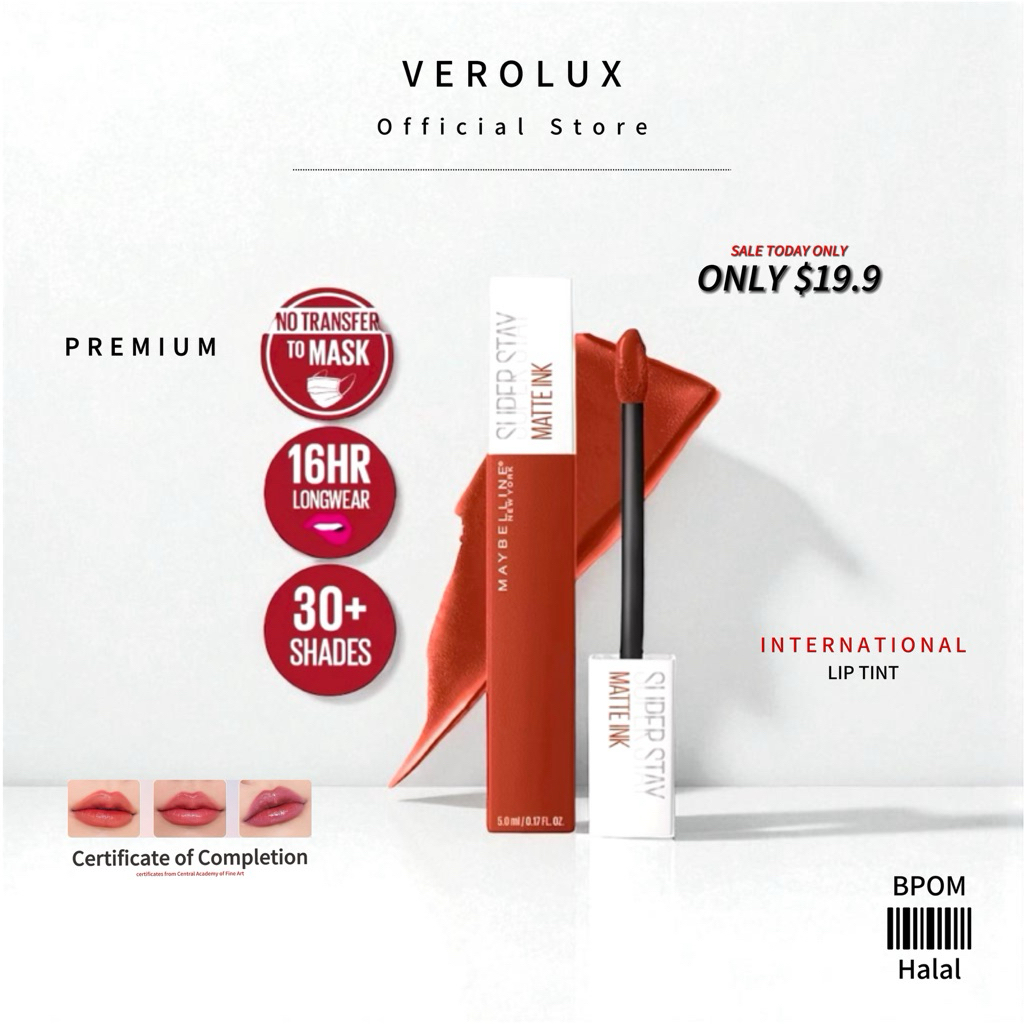 MAYBELLINE ORI SuperStay Matte Ink Liquid Matte Lipstick