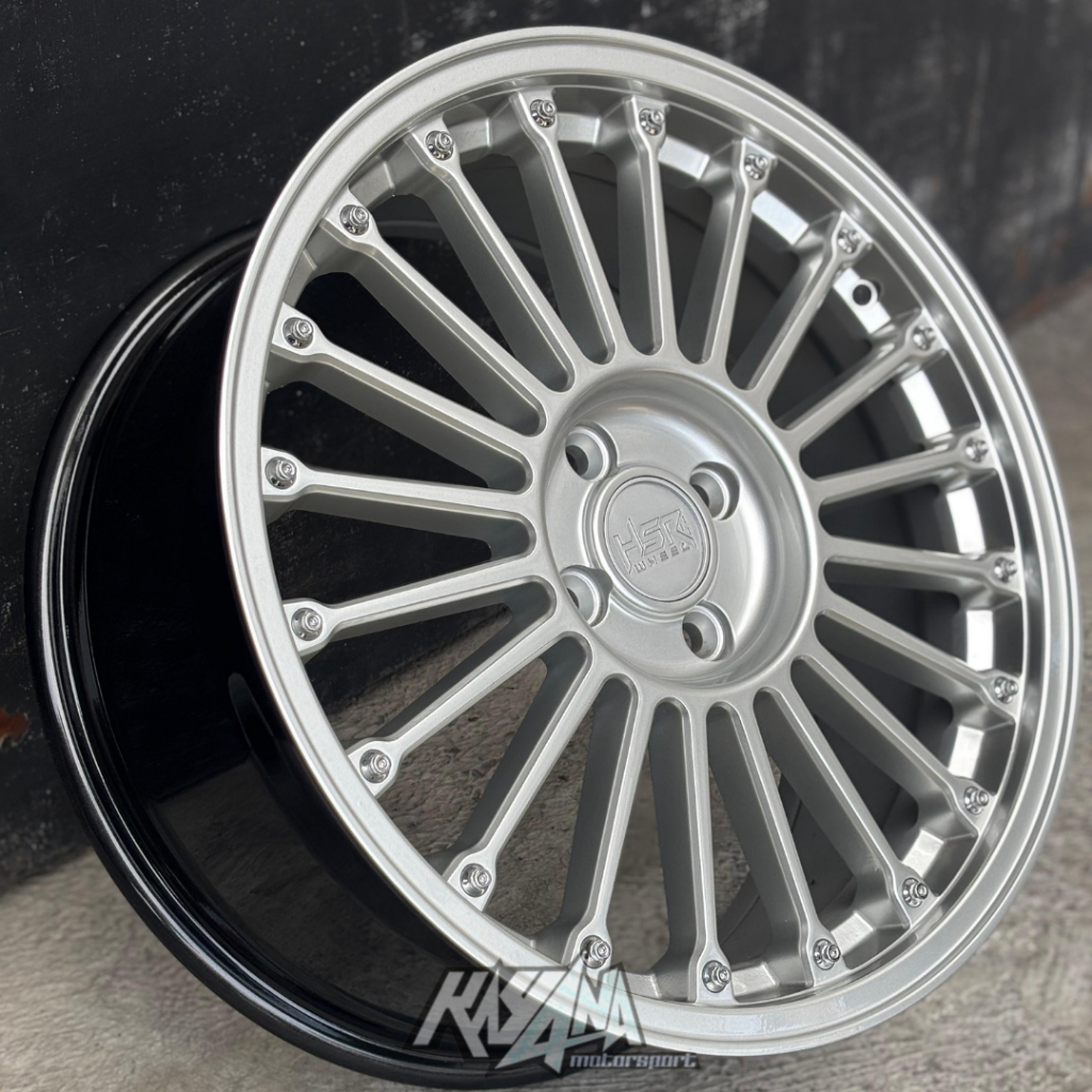 Velg Mobil Ring 17 Model Jari-Jari PCD 4x100 Mobil Suzuki Fronx Mobilio Jazz Freed Velg HSR R17