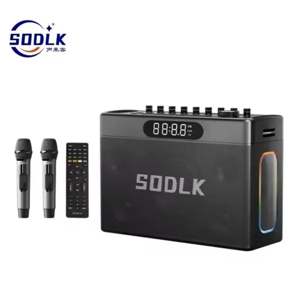 Speaker sodlk s1127 plus 300W wereless bluetooth speaker include mic 2pcs Bass