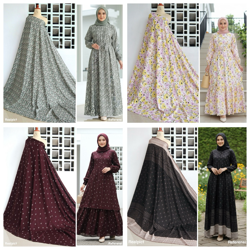 Kain katun rayon premium | katun rayon viscose | katun rayon | kain motif lucu | kain motif unik | k