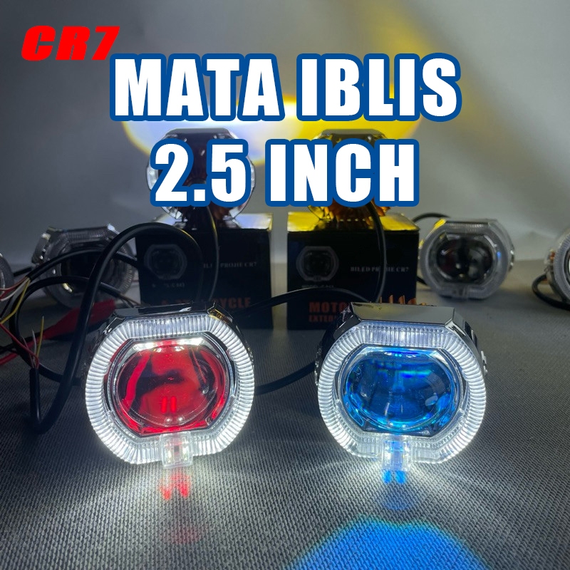 CR7 Projie Biled Cahaya Laser Cut Off mini 2.5 inch D2 D3 High Low 30watt Waterproof plus Shroud dev