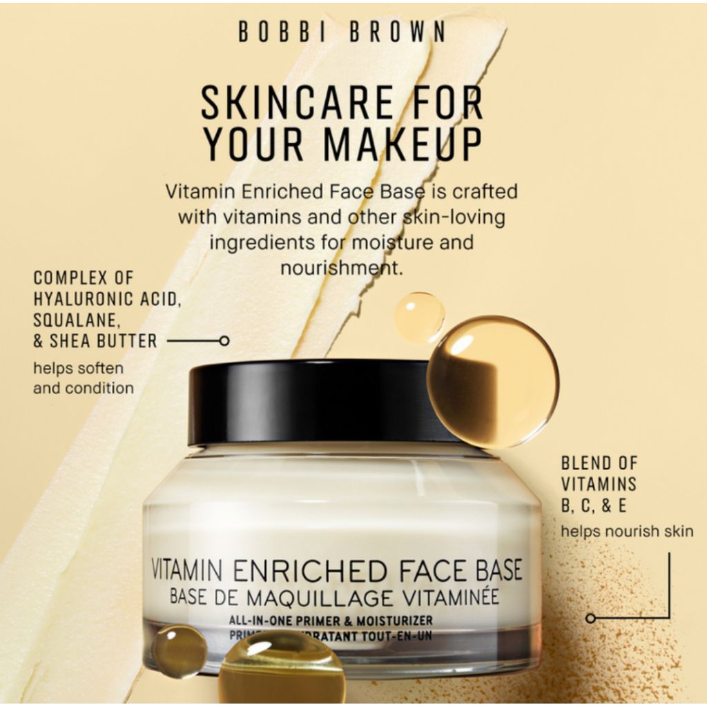 Bobbi Brown Vitamin Enriched Face Base Moisturizer Primer Wajah Skincare for Makeup Make Up Original