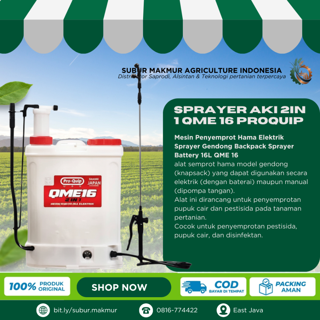 SPRAYER AKI 2IN 1 QME 16 PROQUIP